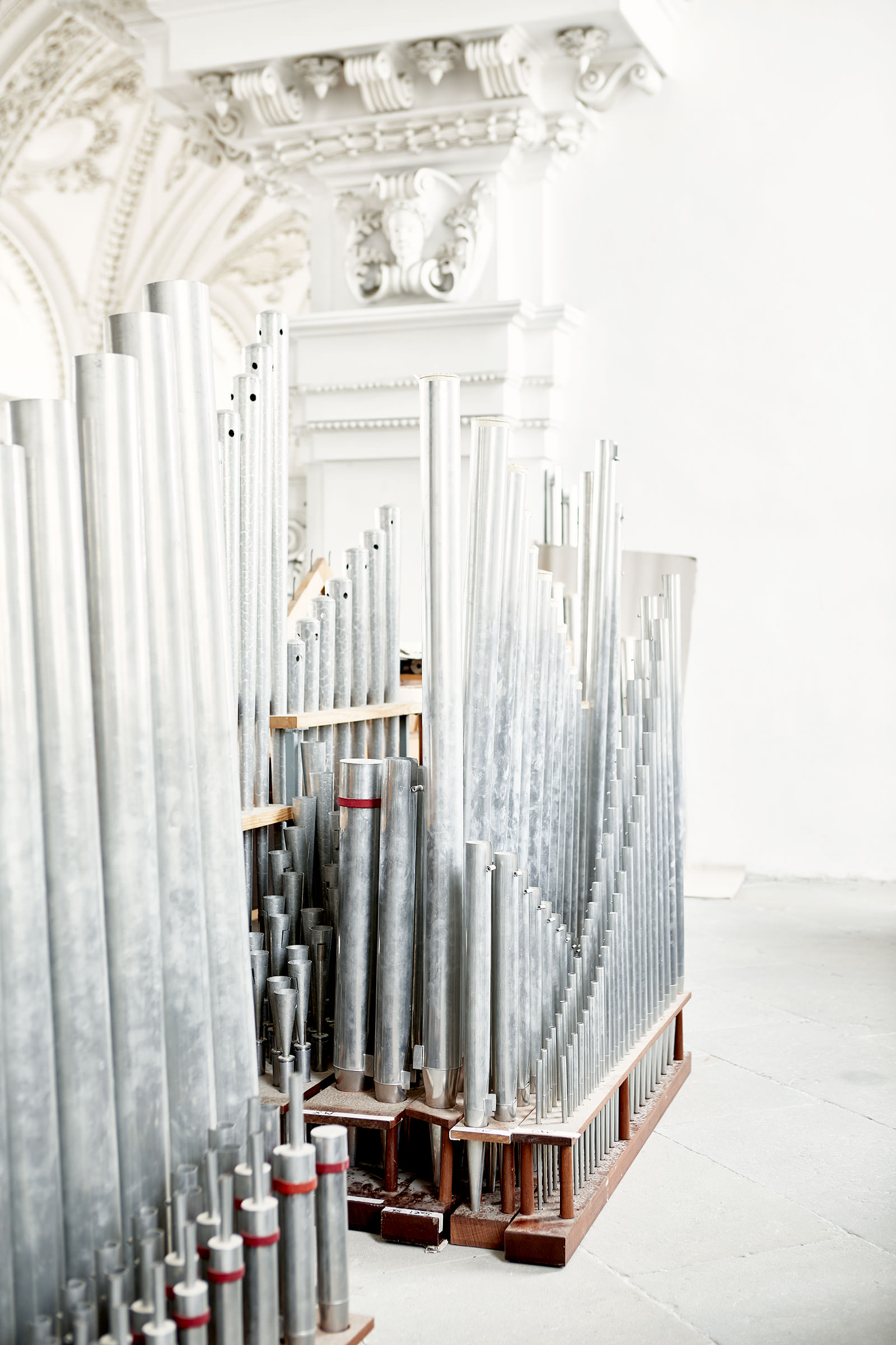 Renovierung der Schlosskirchen Orgel Friedrichshafen, Oktober 2018