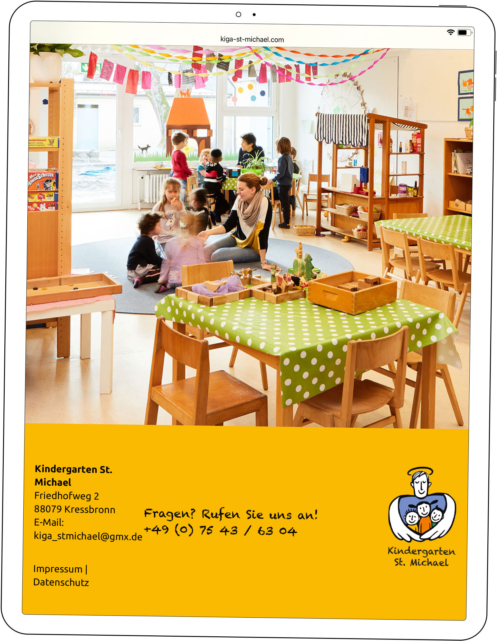 Neue Fotos für die Webpräsenz des Kindergarten St. Michael, Kressbronn am Bodensee, 2020