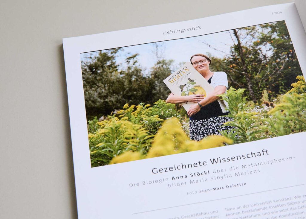 Portrait von Dr. Anna Stöckl für „Akademie Aktuell“, Bayerische Akademie der Wissenschaften, Jahrgang 2024, Heft 3, Rubrik „Lieblingsstück“