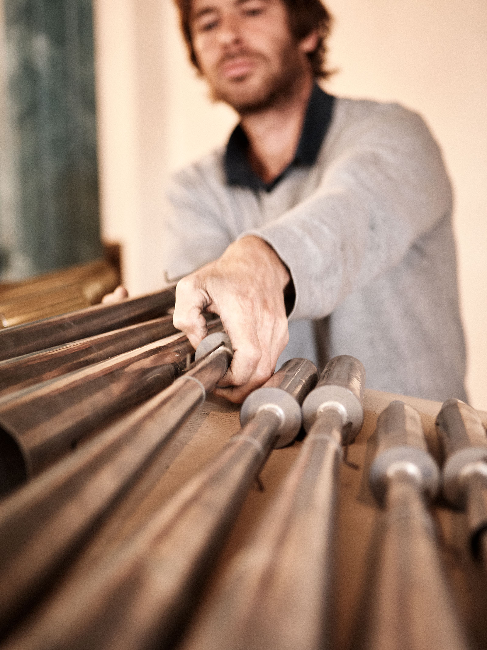 Detailaufnahme der Schlosskirchen-Orgel während der Renovierung, Friedrichshafen 2018