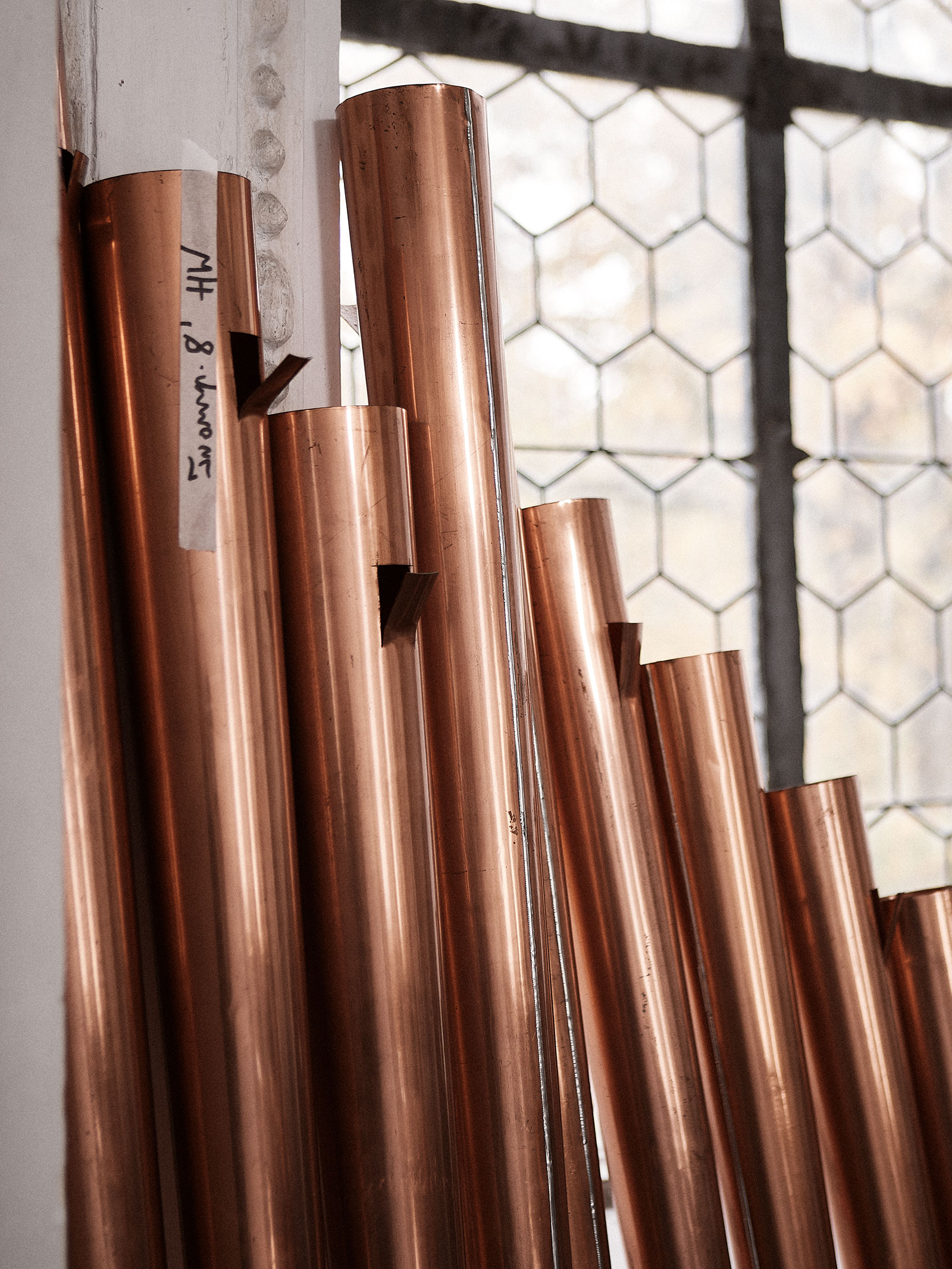 Detailaufnahme der Schlosskirchen-Orgel während der Renovierung, Friedrichshafen 2018